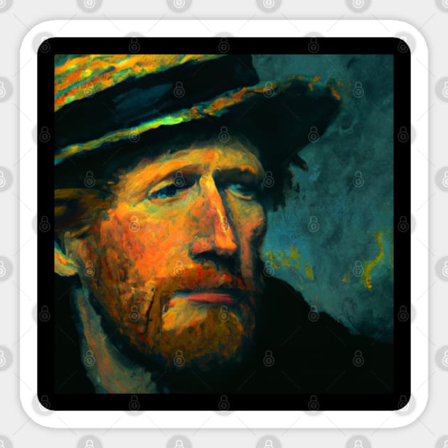 The Vincent Van Gogh Sticker by tearbytea